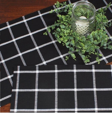 Blackstone Black Table Runner TR257011 - The Fox Decor